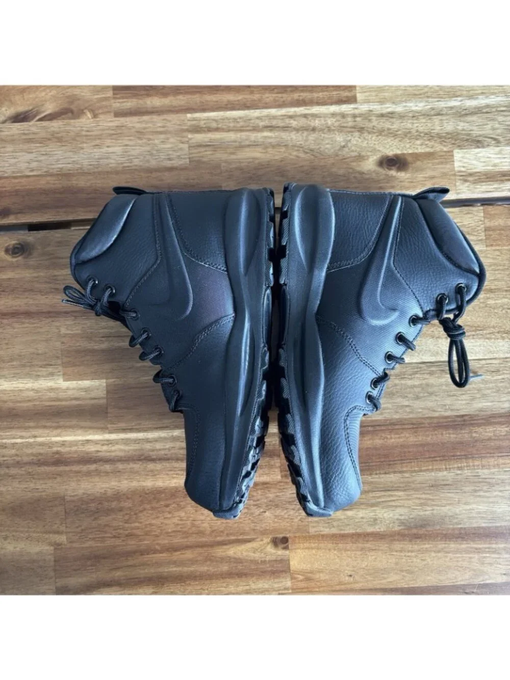 Nike Kids' Manoa Lace Up Hiking Boots Black‎ YOUTH 6Y Big Kid School Casual NEW
